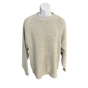 Vtg Peconic Bay Traders Men's M gray long sleeve Sweater made in USA